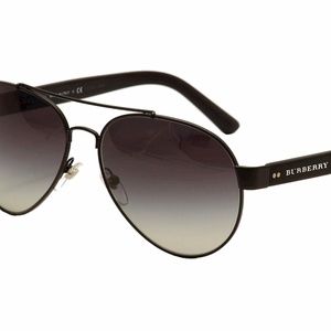 NWT Auth Burberry BE3086 Pilot Fashion Sunglasses